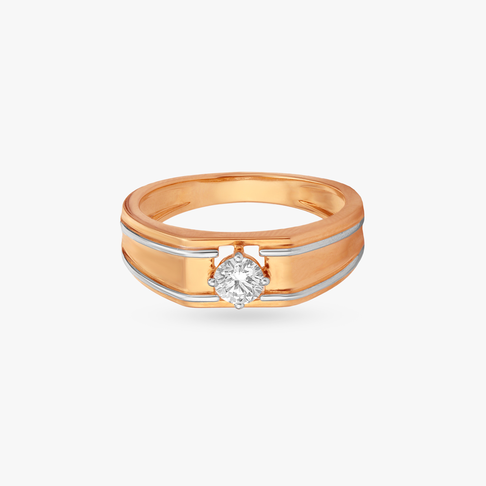 Glow Edit Solitaire Ring For Men,,hi-res image number null
