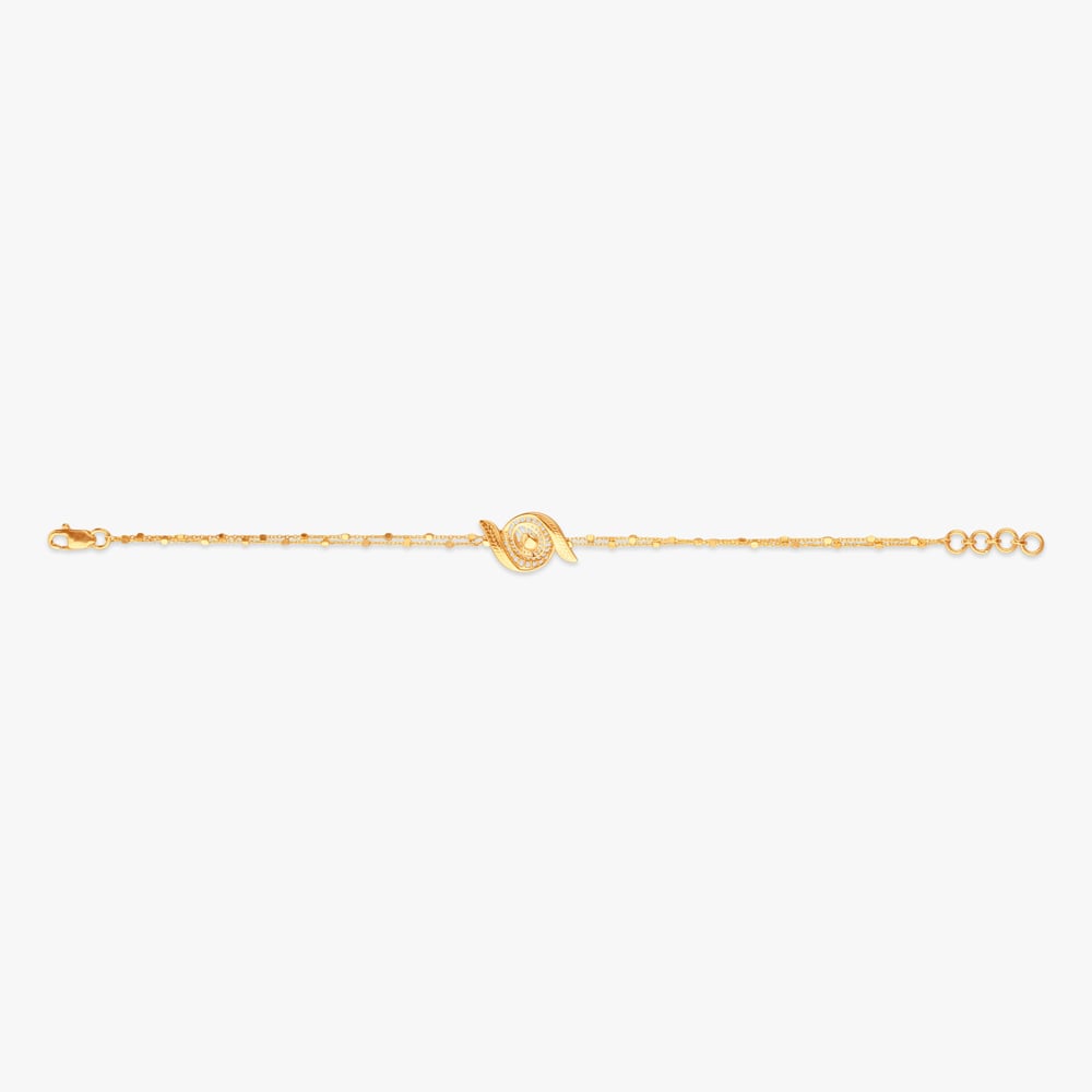 Swirl Bloom Gold Bracelet,,hi-res image number null