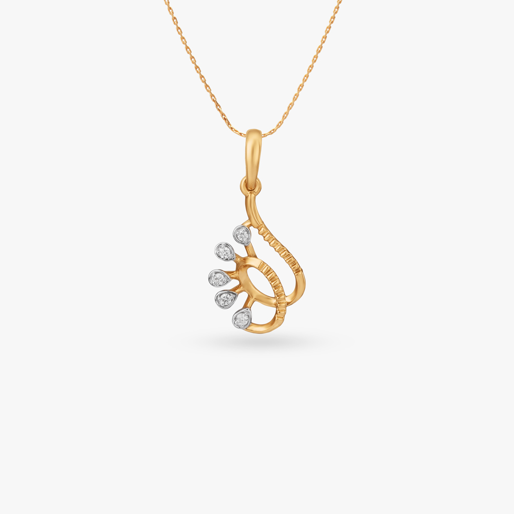 

Floral Flicker Diamond Pendant