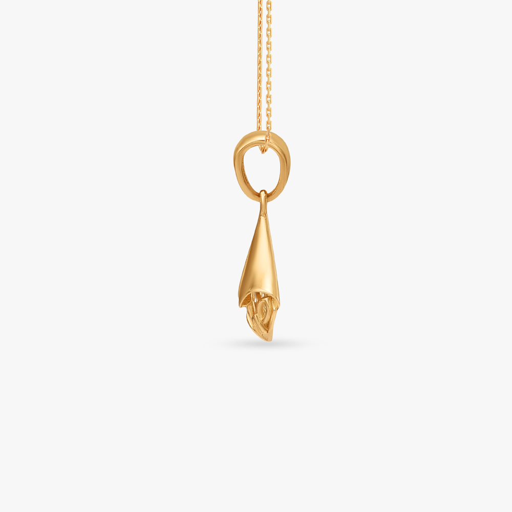 Petal Drapes Gold Pendant,,hi-res image number null