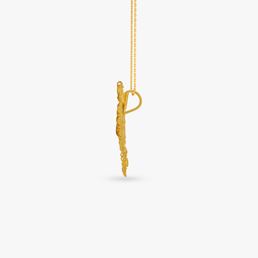 Ornate Circle Gold Maang Tikka,,hi-res image number null
