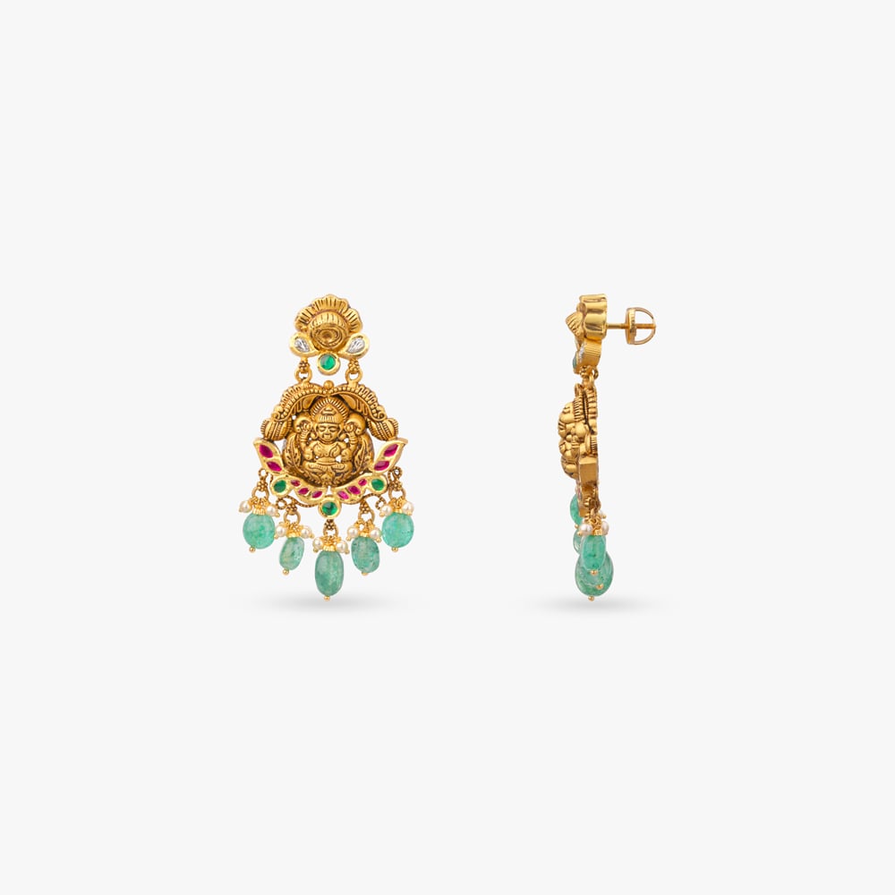 Temple Gold Bridal Necklace Set,,hi-res image number null