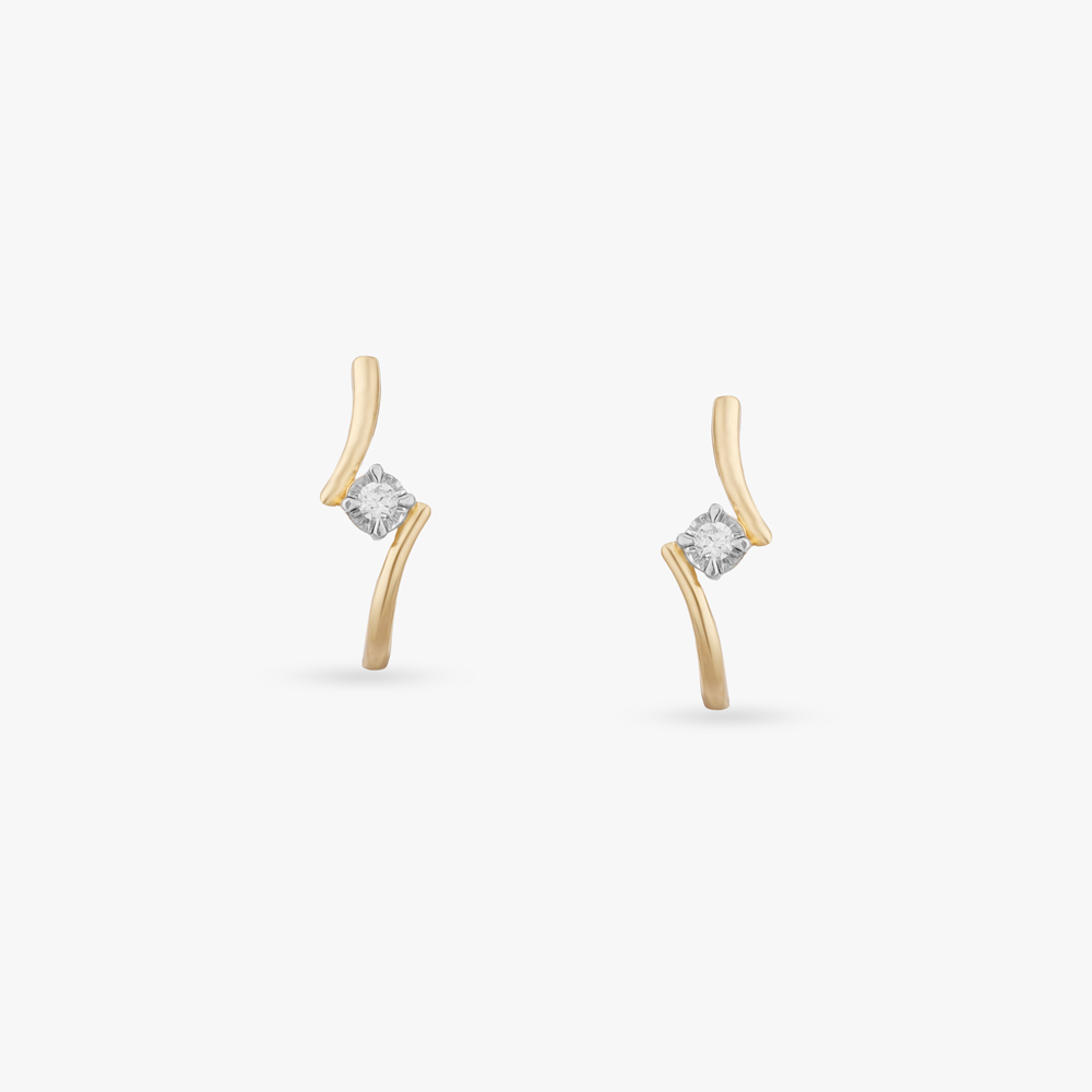 Flow Spark Diamond Hoop Earrings,,hi-res image number null