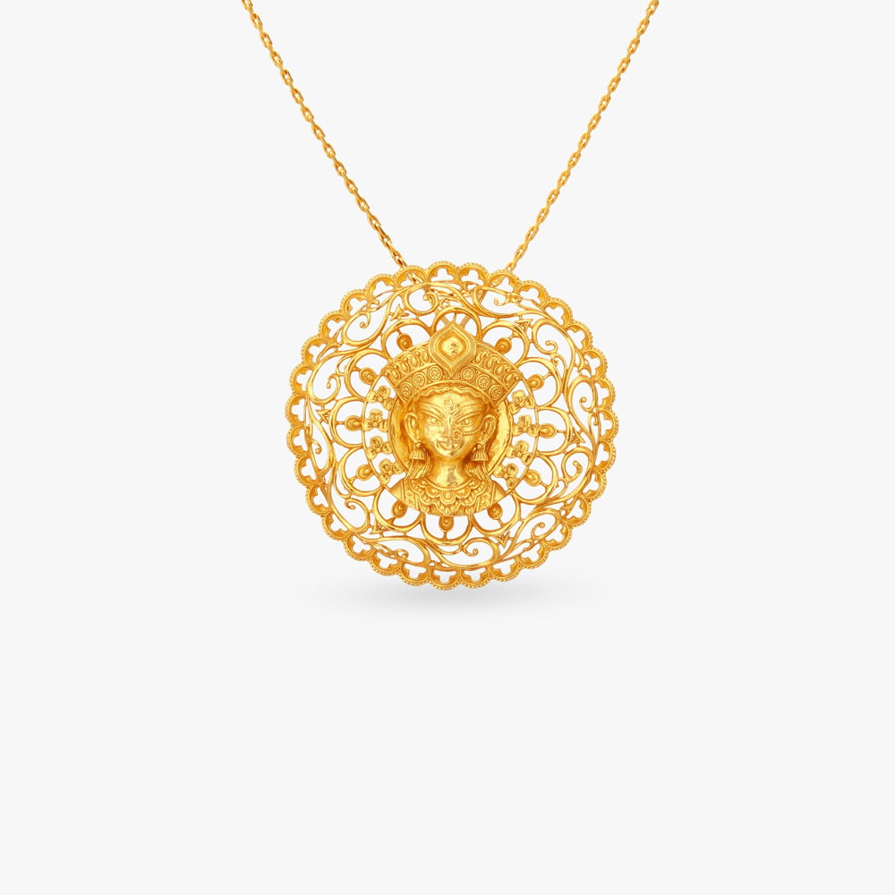 Aparajita Gold Pendant,,hi-res image number null