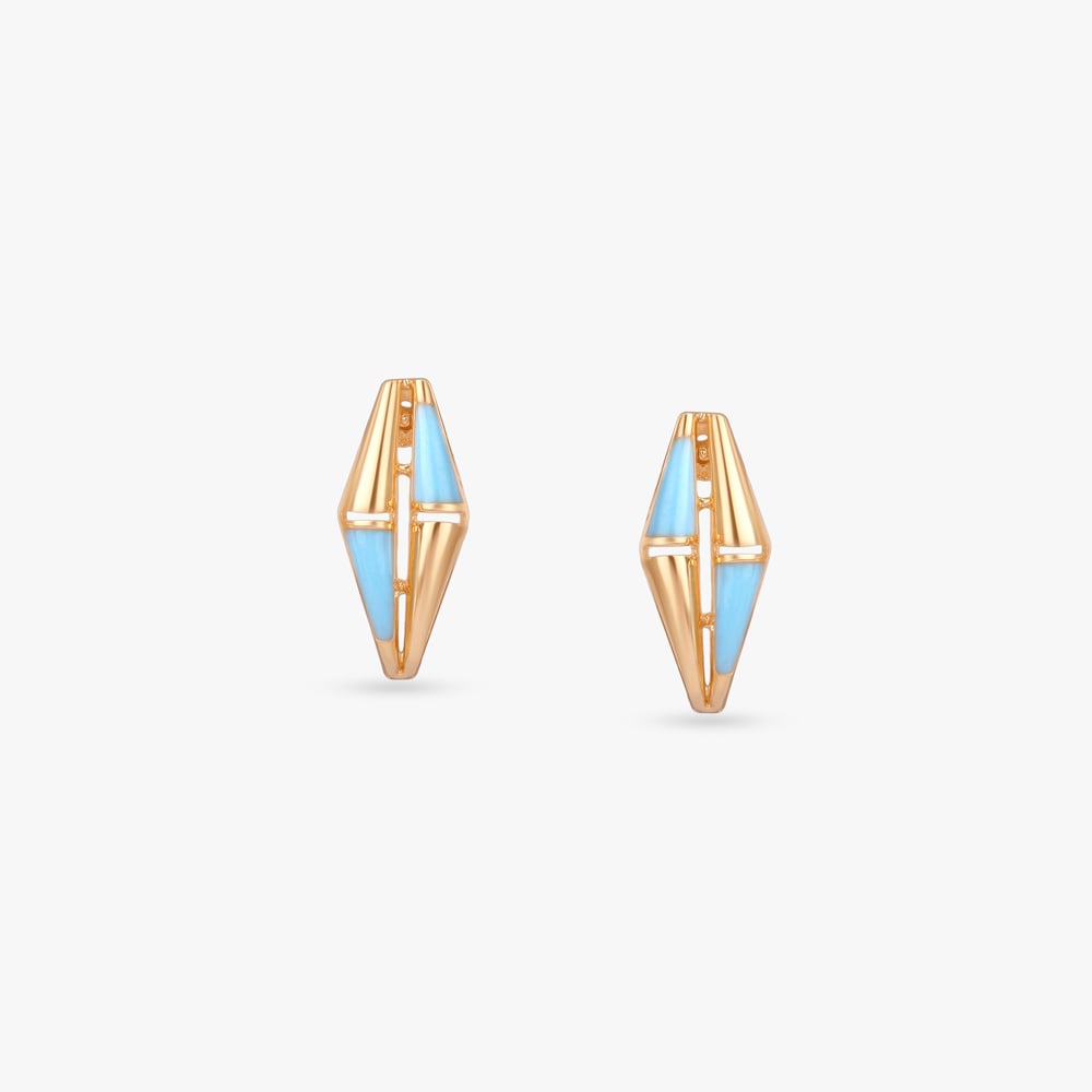 Twin Expression Diamond Hoop Earrings,,hi-res image number null