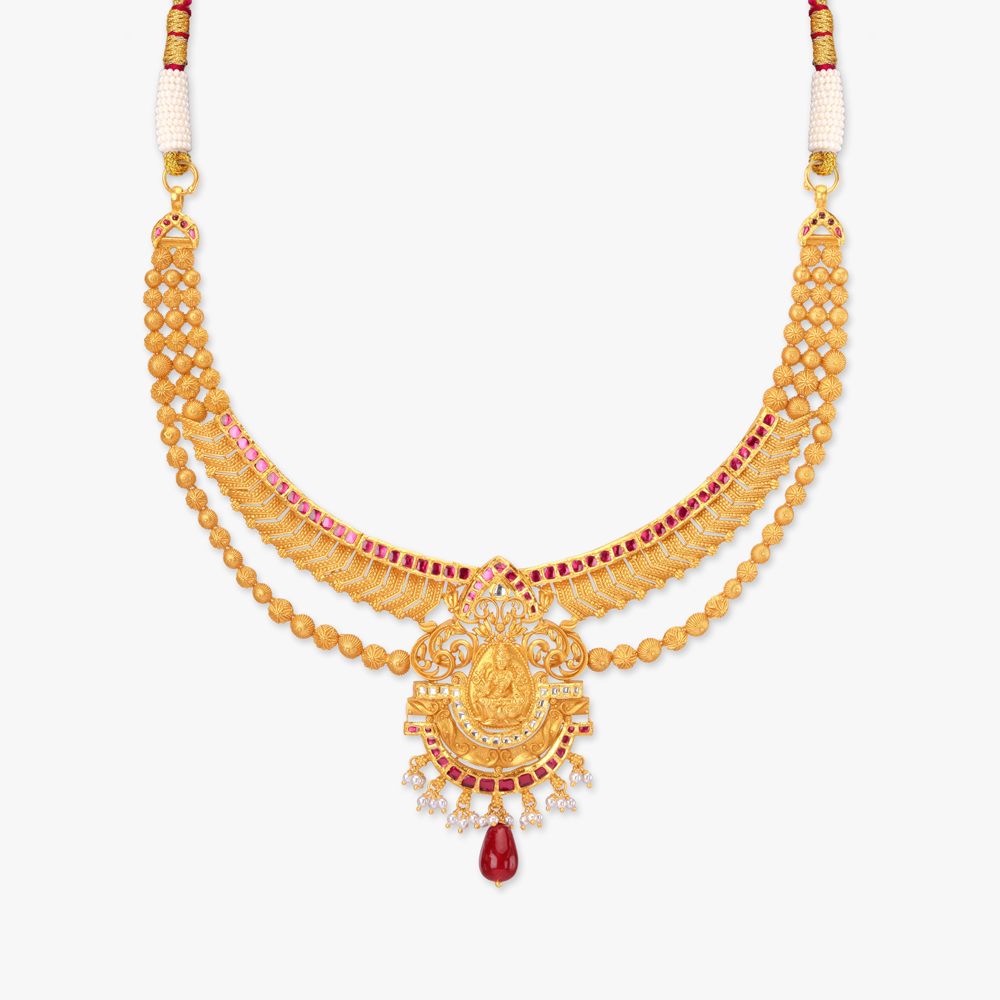 Divine Empress Gold Necklace set,,hi-res image number null