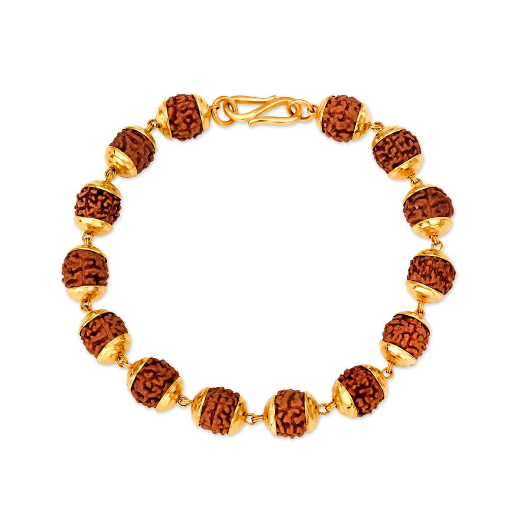 Charming Textured Floral Gold Bracelet for Kids