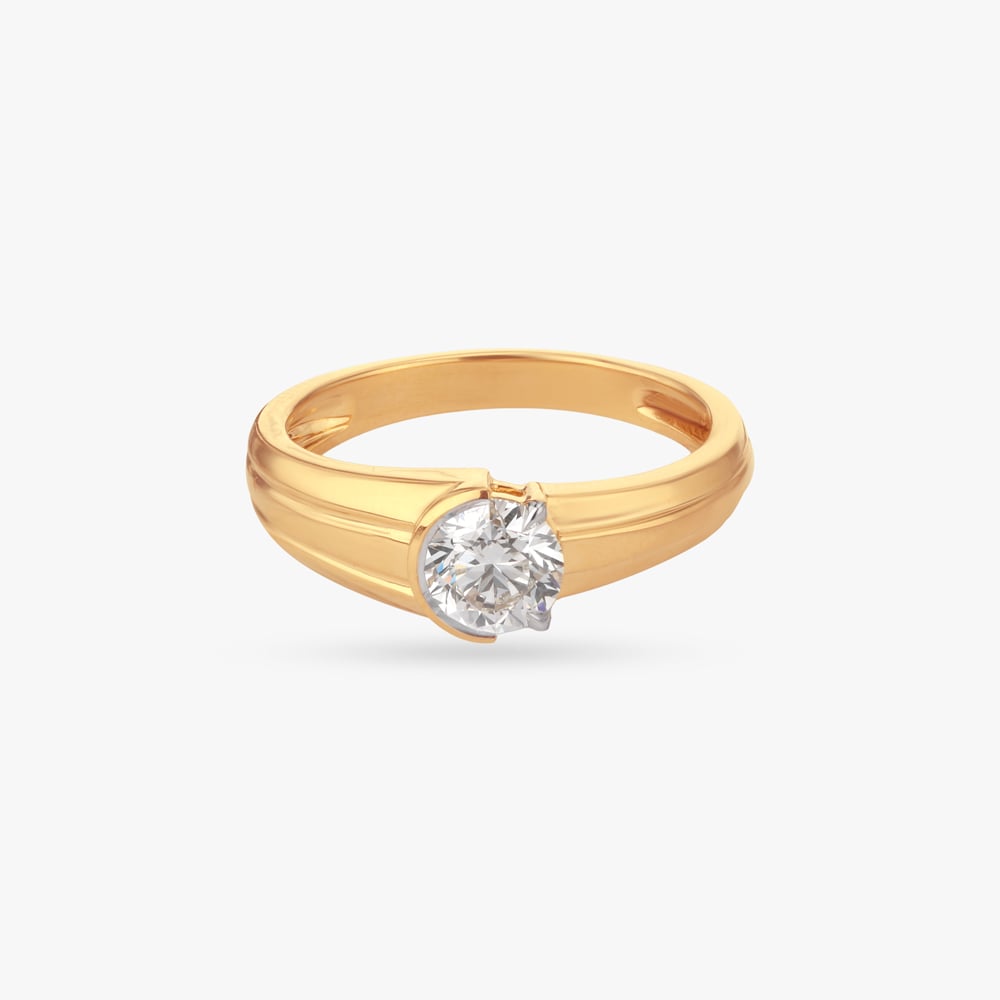 Threefold Poise Solitaire Ring,,hi-res image number null