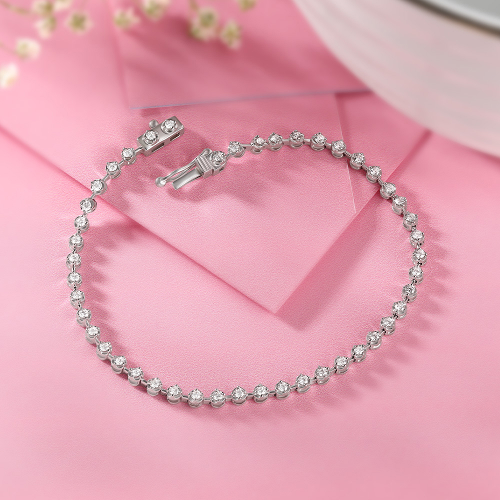 Diamond tennis bracelet tanishq deals