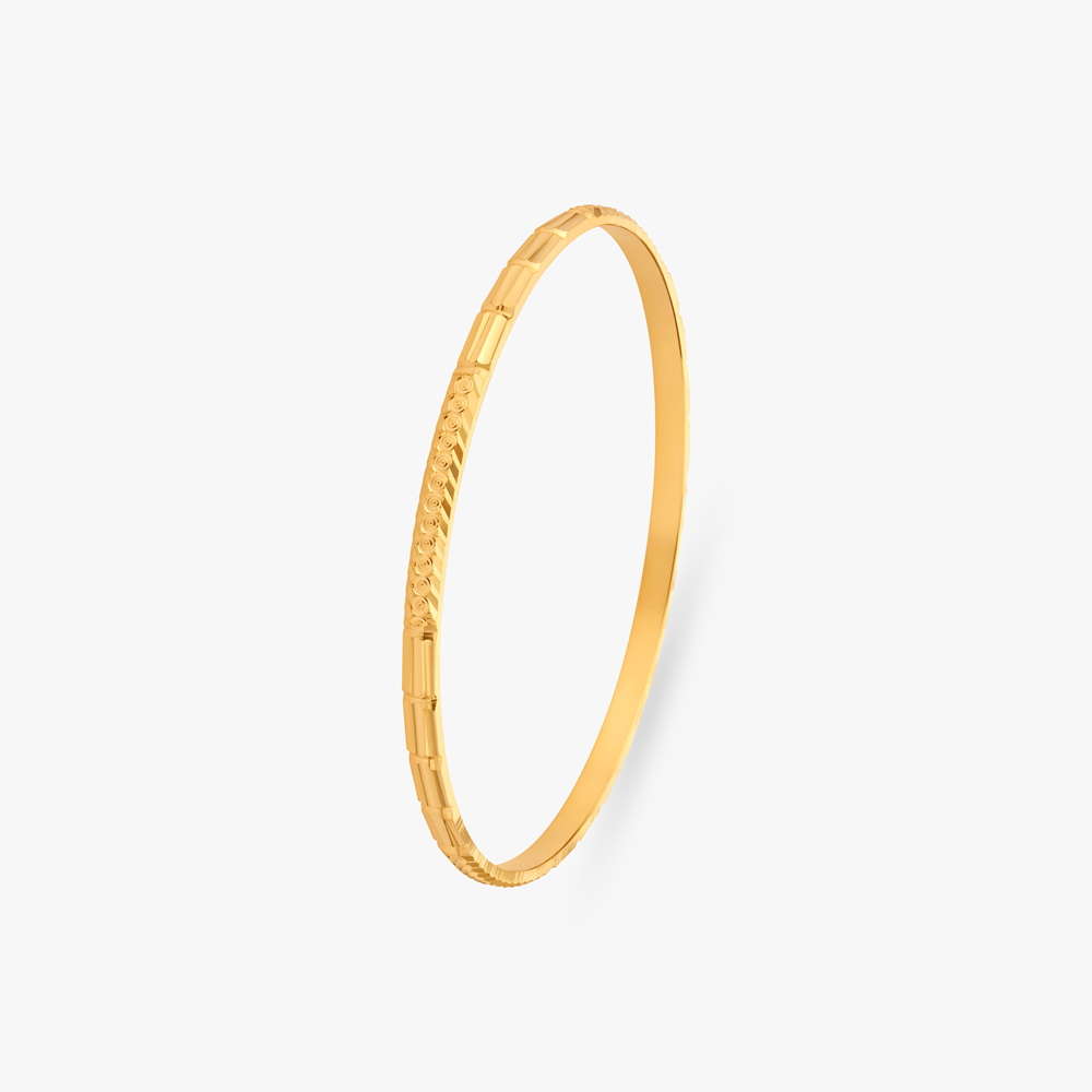 Radiant Texture Gold Bangles,,hi-res image number null
