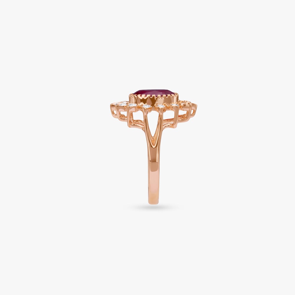 Regal Floral Diamond Ring,,hi-res image number null