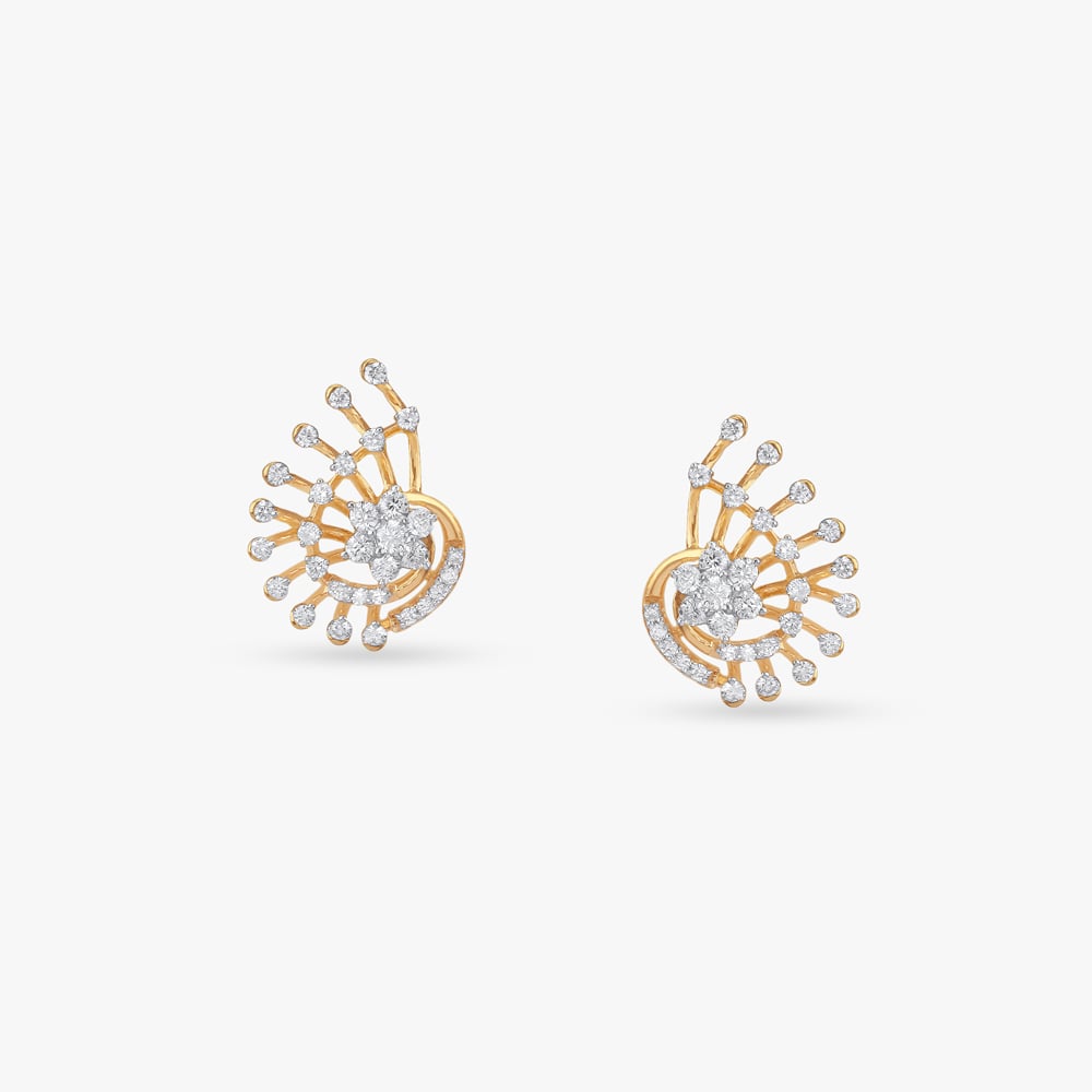 

Luxe Bloom Diamond Stud Earrings