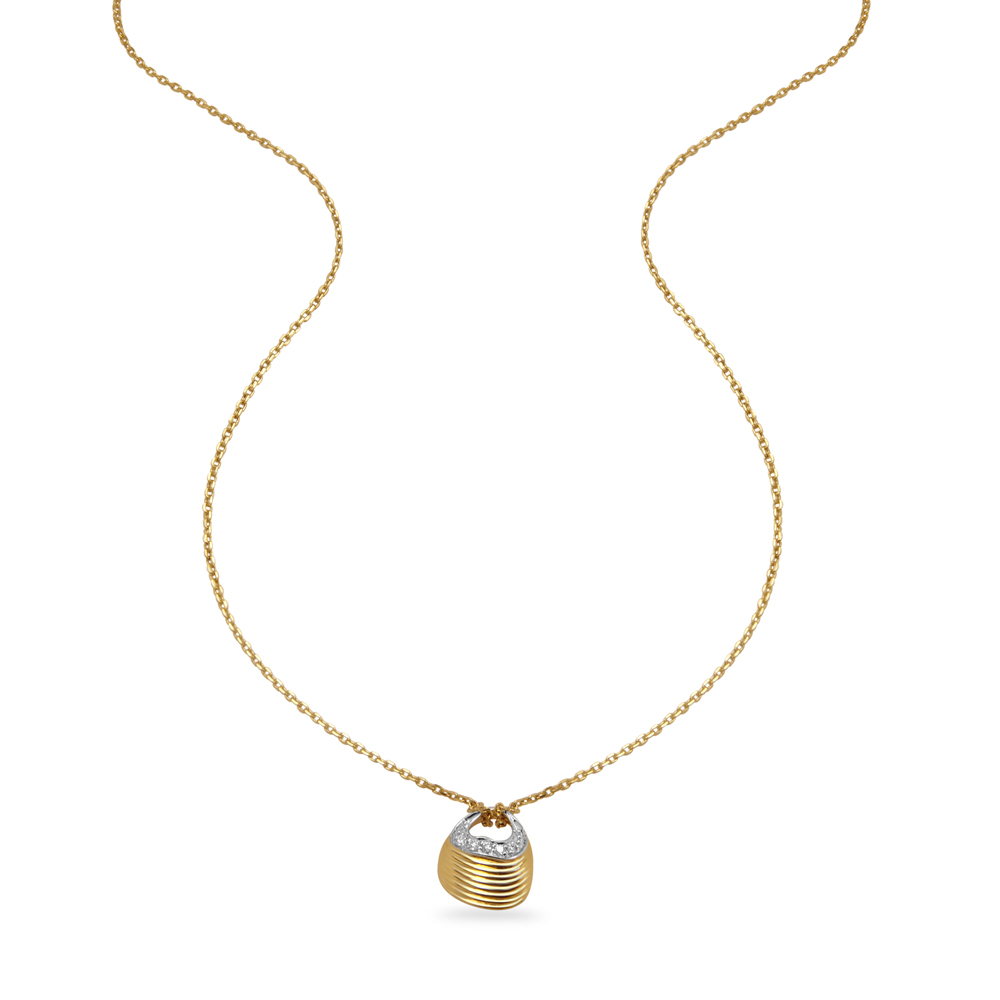 14KT Yellow Gold Seaside Glamour Pendant With Chain