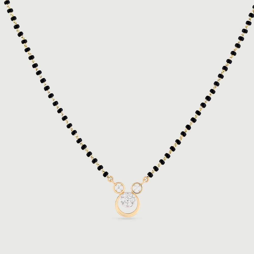 Radiant Sphere Gold and Diamond Mangalsutra,,hi-res image number null