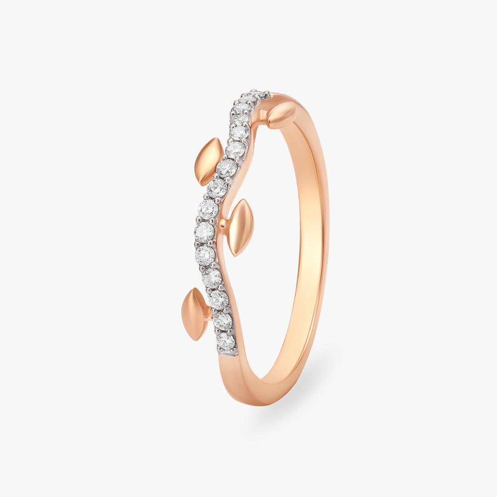 Radiant Ripples Diamond Finger Ring