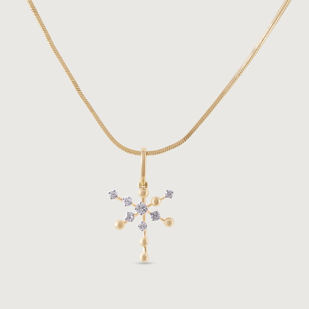 Groovy Glow Gold & Diamond Pendant,,hi-res image number null