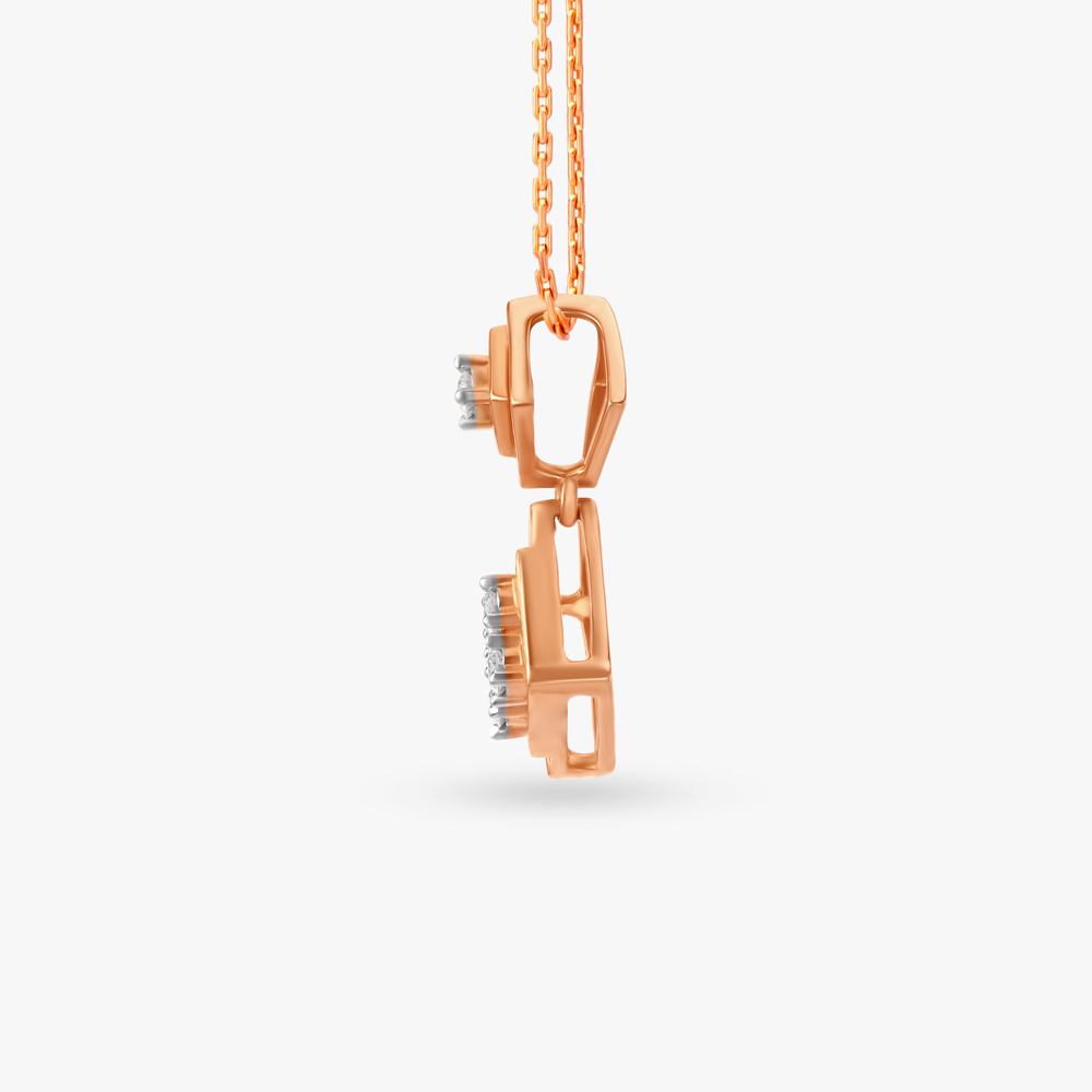 Blush Lattice Diamond Pendant,,hi-res image number null