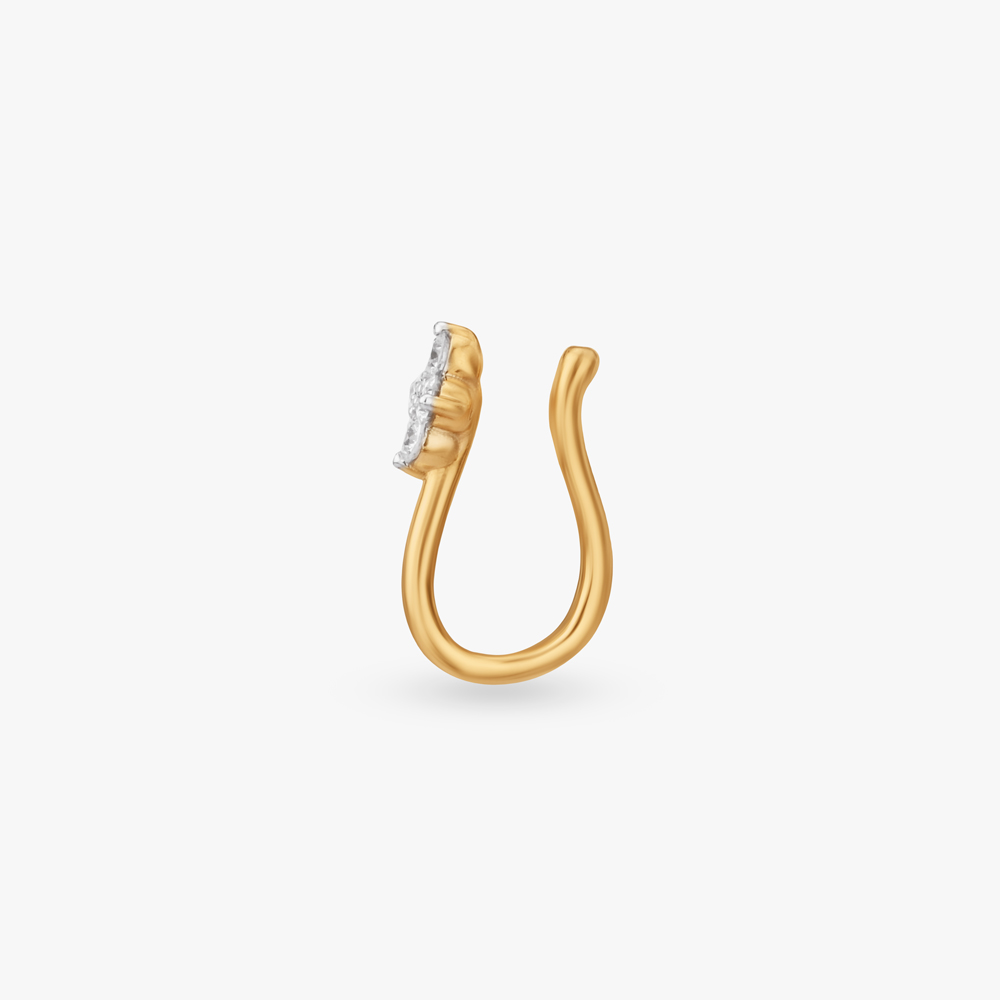 Petite Blossom Diamond Nose Pin,,hi-res image number null