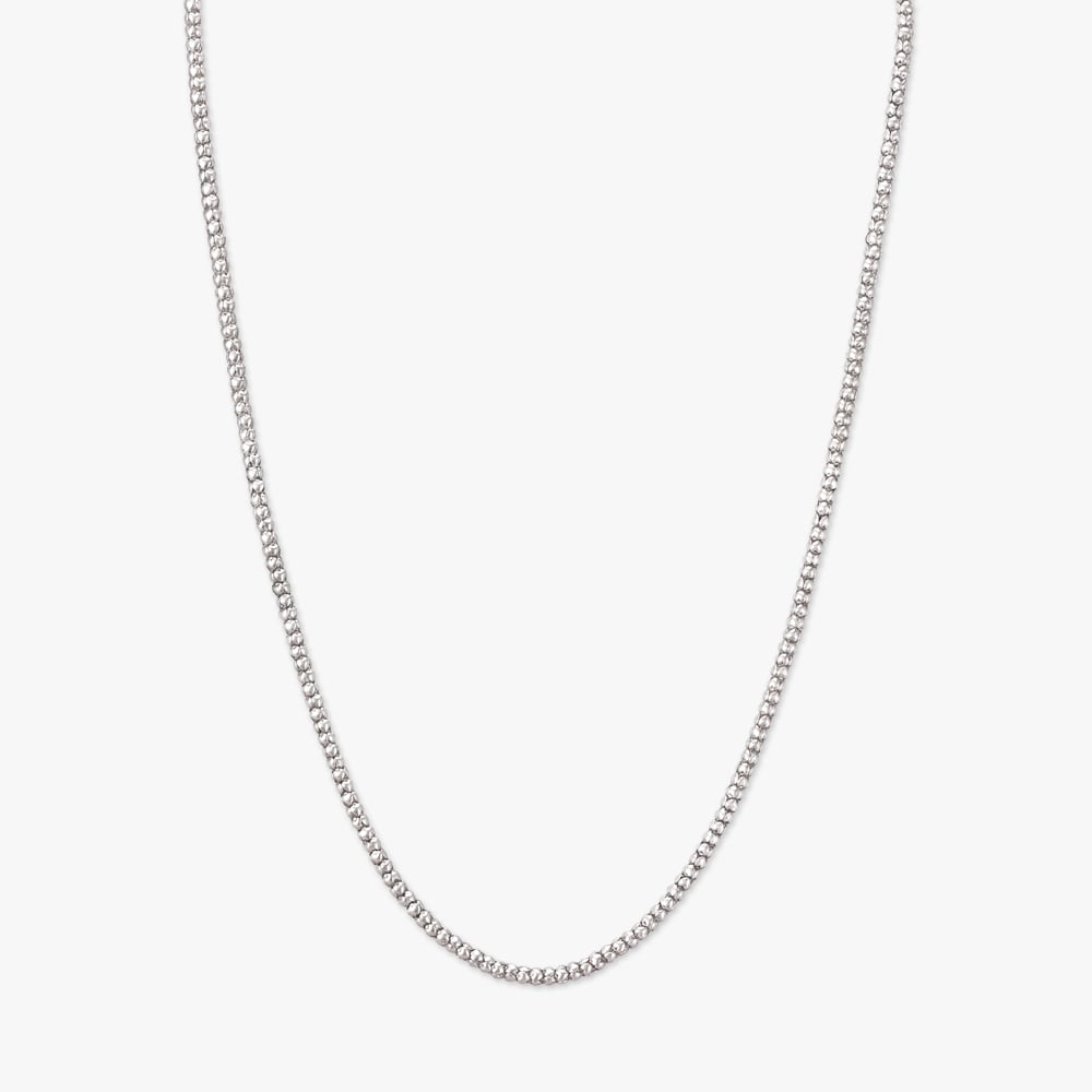 

Beaded Gleam Silver Chain