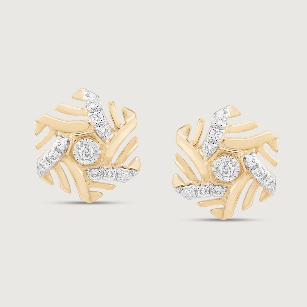 Hexagon Gleam Diamond Earrings,,hi-res image number null