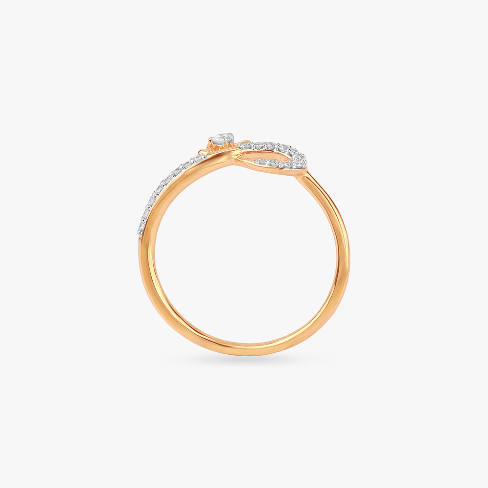 Floral Infinity Diamond Ring,,hi-res image number null