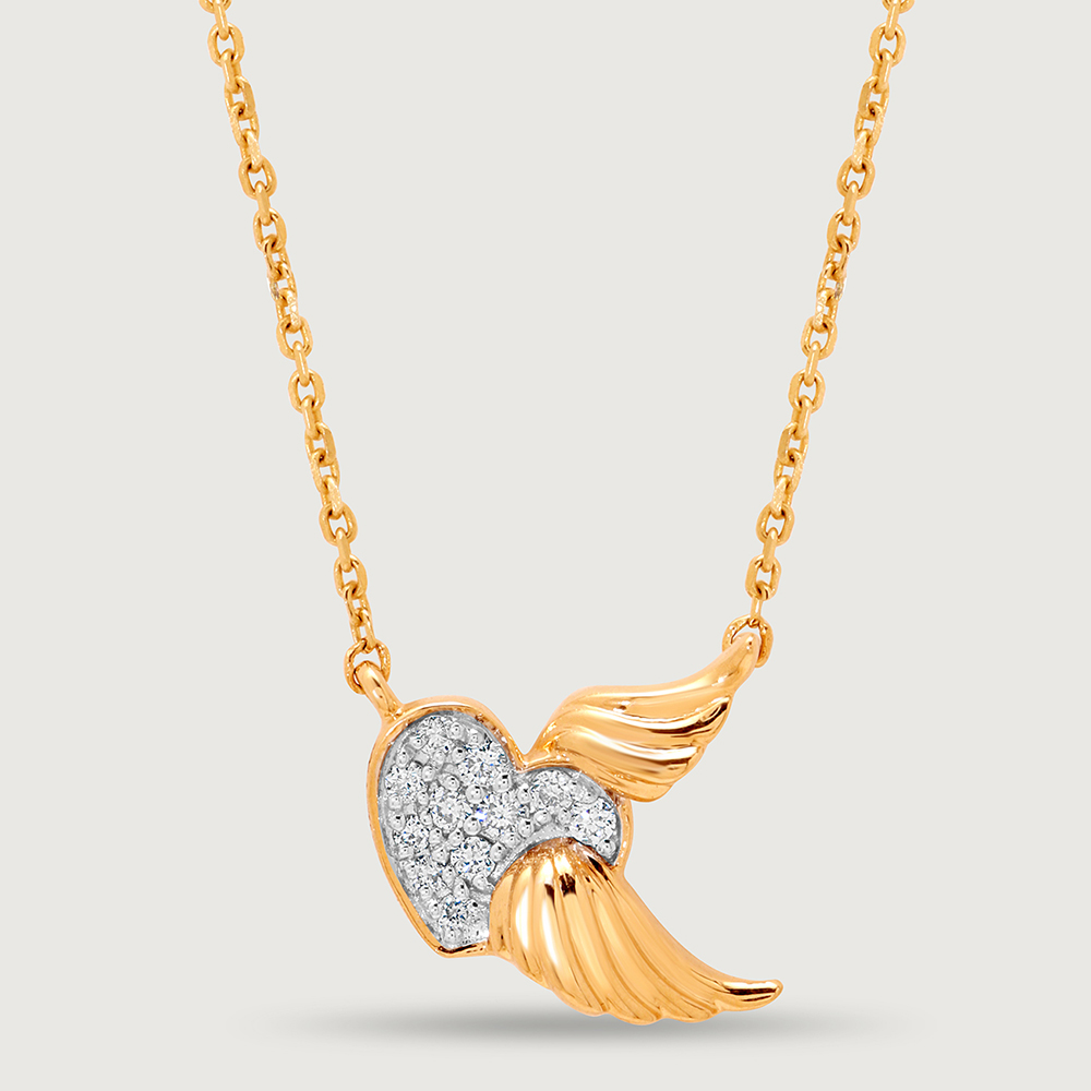 Cupid Edit Mystic Wings 14KT Gold & Diamond Necklace,,hi-res image number null