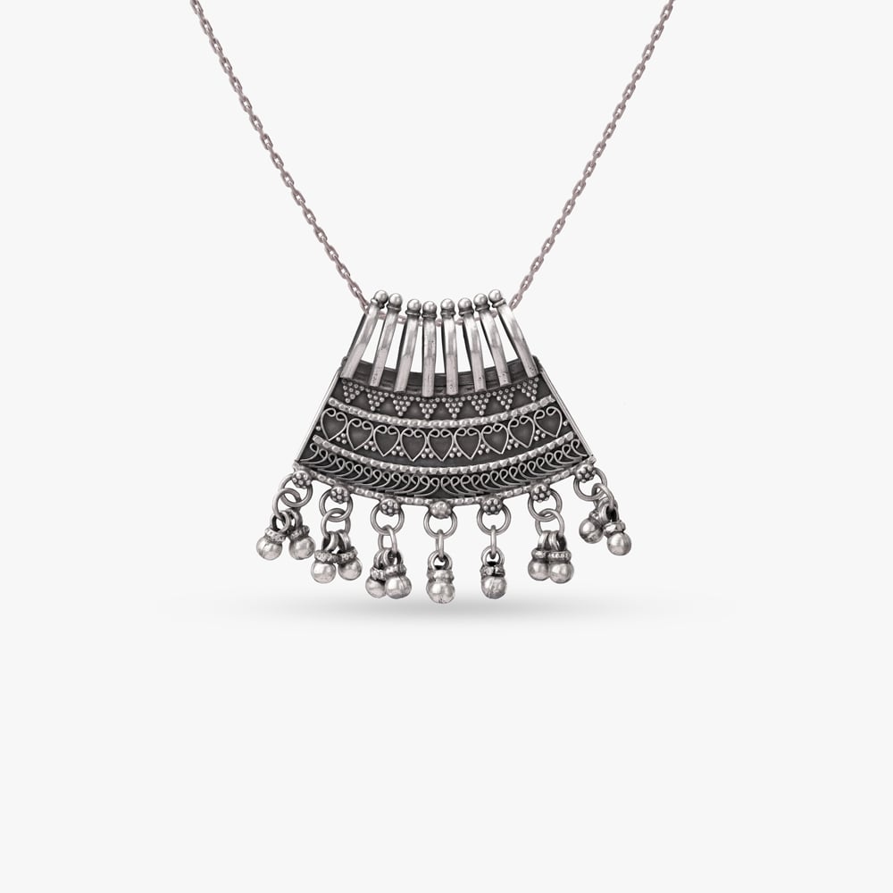 

Tribal Rhythm Silver Pendant