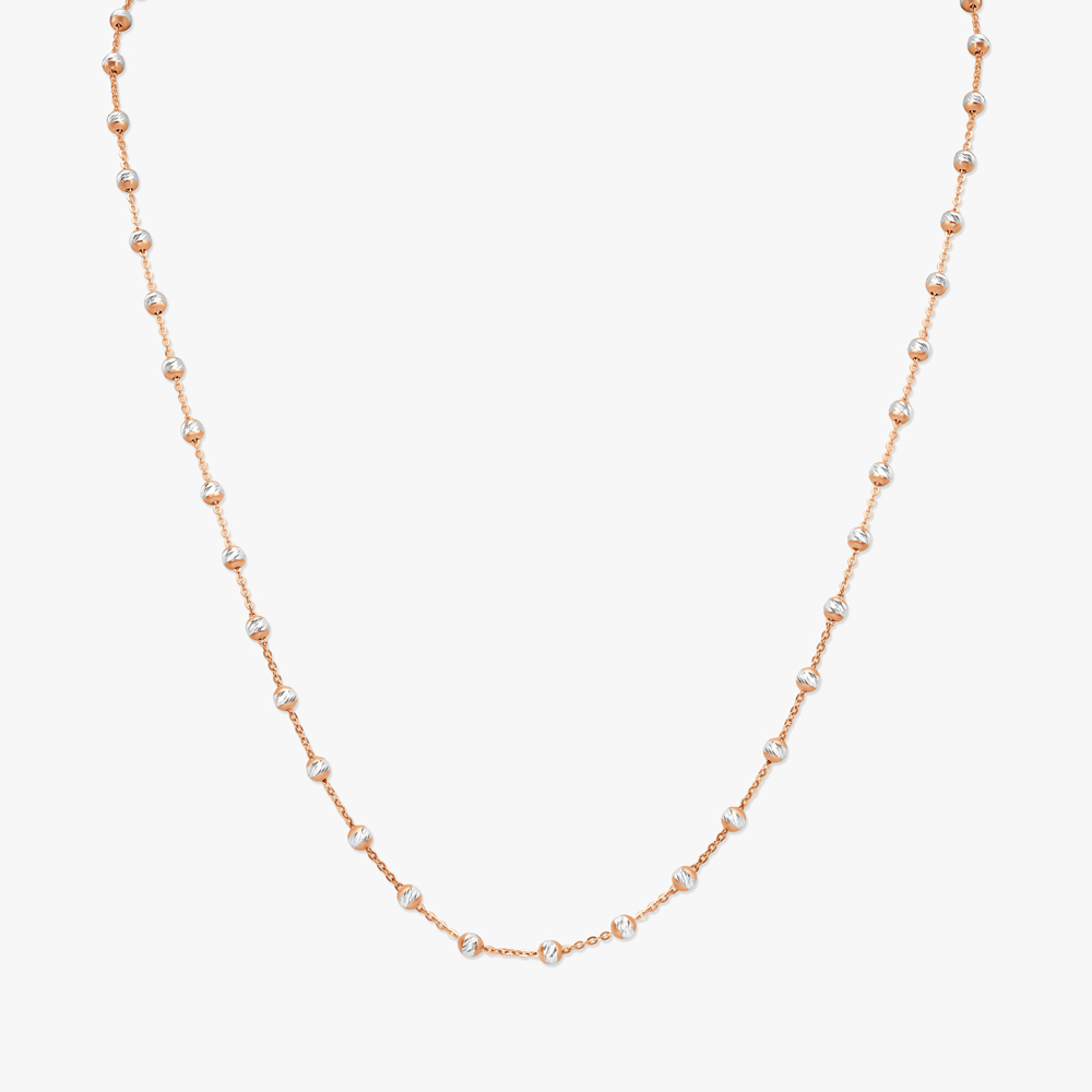 Alluring Beaded Gold Chain,,hi-res image number null
