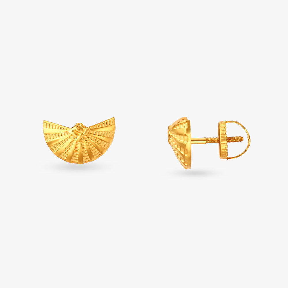 Geometric Gold Pendant and Earrings Set,,hi-res image number null