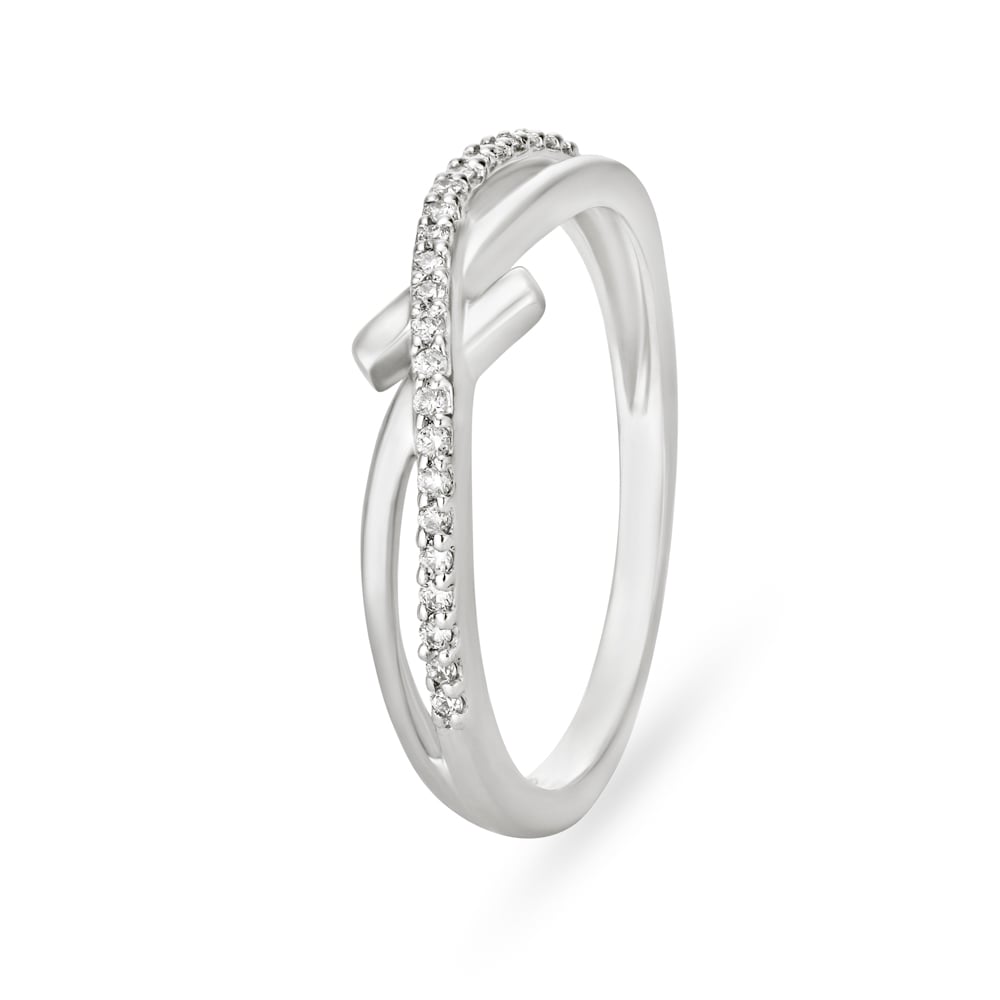 Abstract Modern Diamond Platinum Ring For Men | Tanishq-happymobile.vn