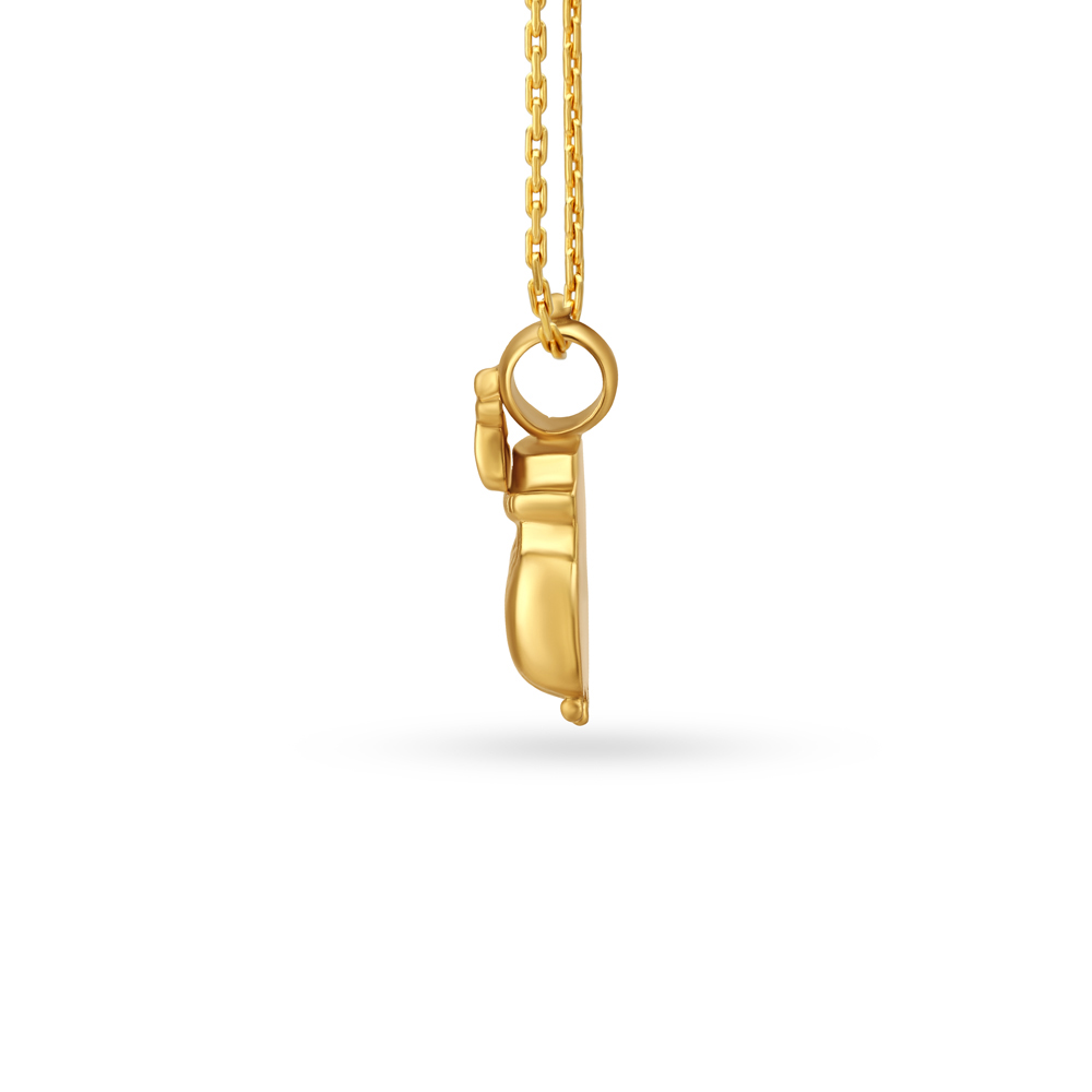 Radiant Gold Thali Pendant,,hi-res image number null