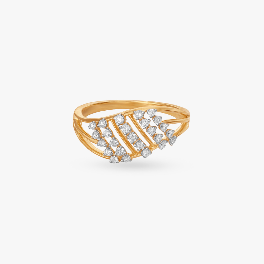 Flow Lines Diamond Ring,,hi-res image number null
