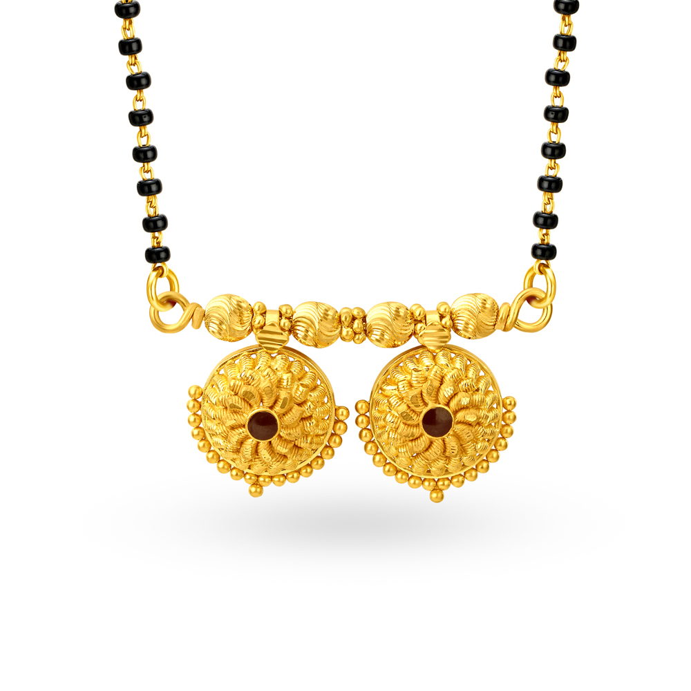 Regal Gold Mangalsutra Pendant,,hi-res image number null