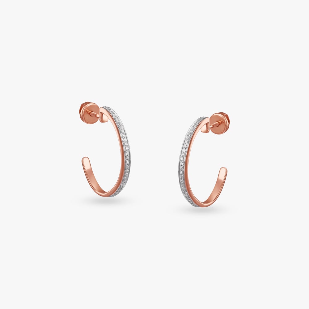 Glimmer Glide Diamond Stud Earrings,,hi-res image number null