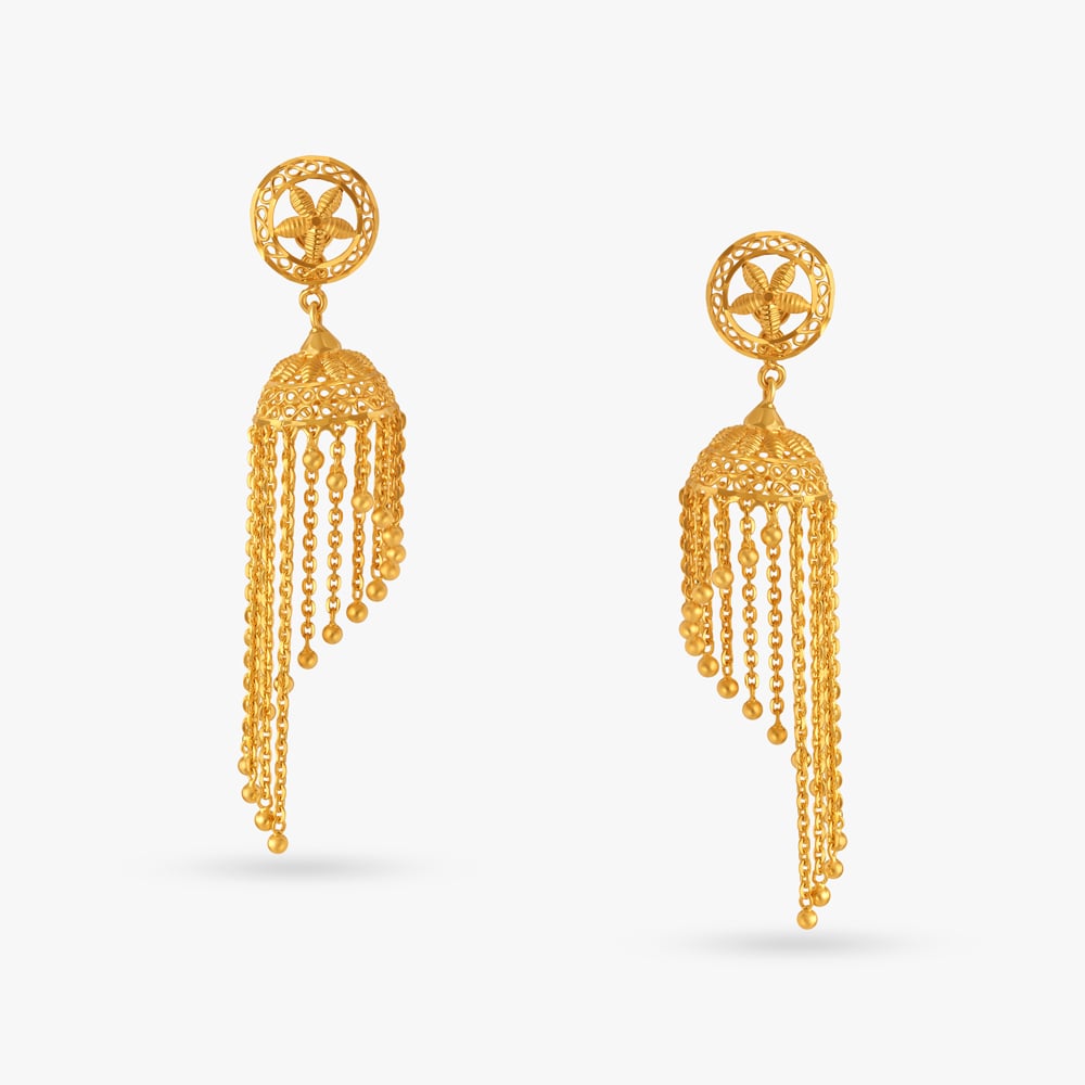 Earring Designs Latest | Fashionable Peacock Earrings With Drops | AJS