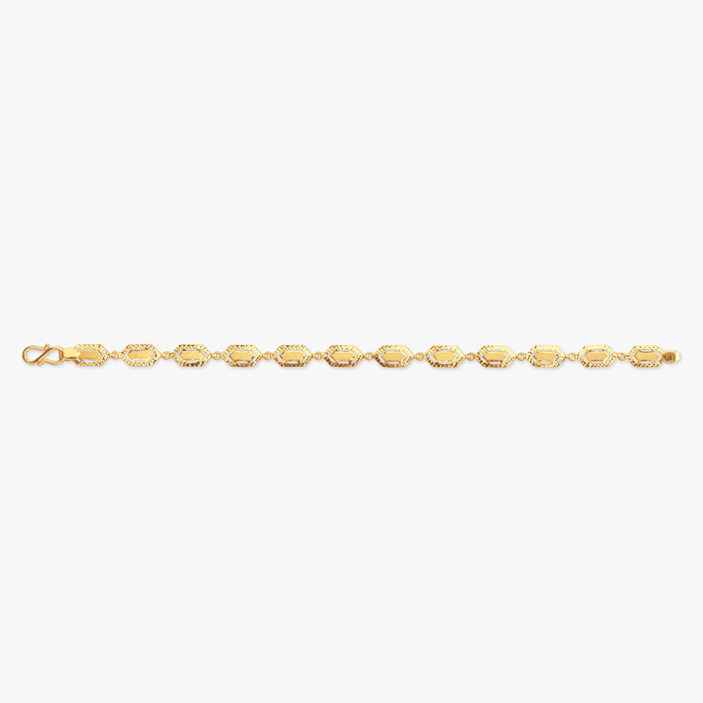 

Octa Glow Gold Bracelet