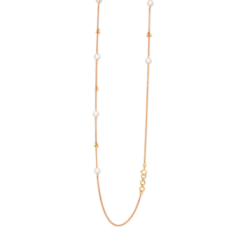 Charming Stone Studded Gold Chain,,hi-res image number null