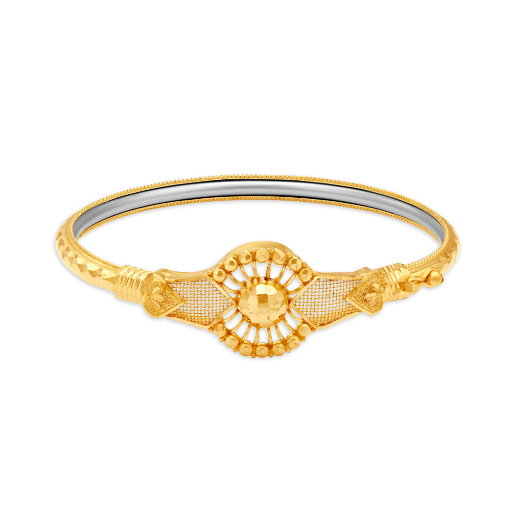 Flawless Jali Work Gold Bangle