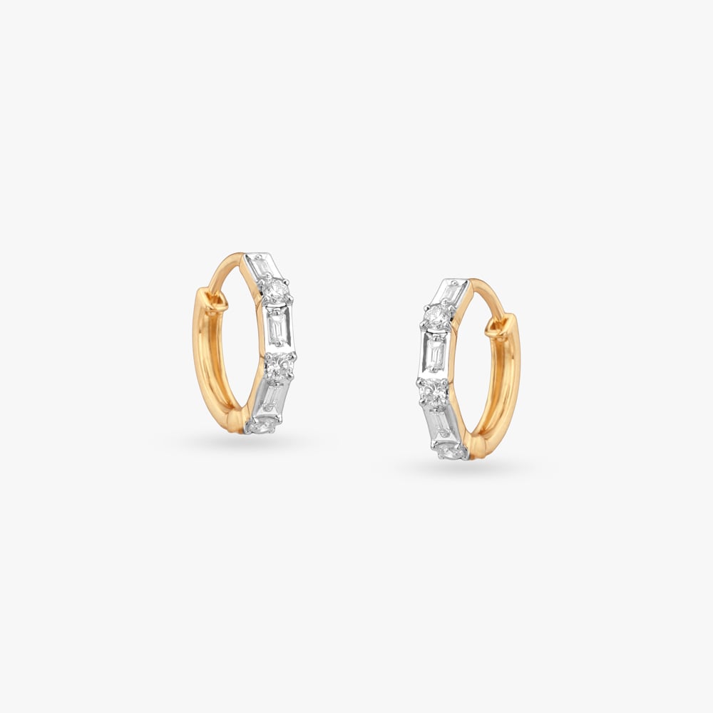 Modern Mosaic Diamond Nose Pin,,hi-res image number null