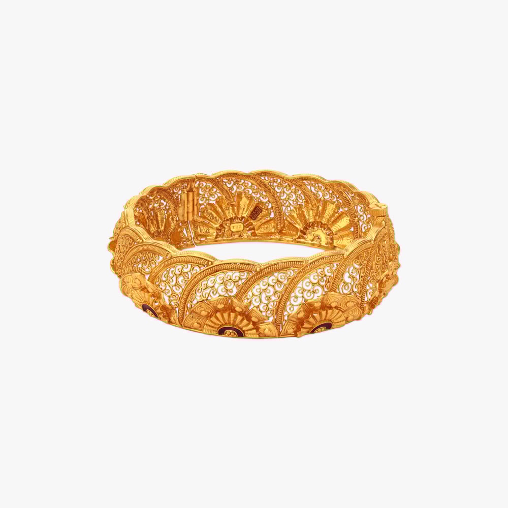 Haath Pakha Choor Gold Bangles,,hi-res image number null