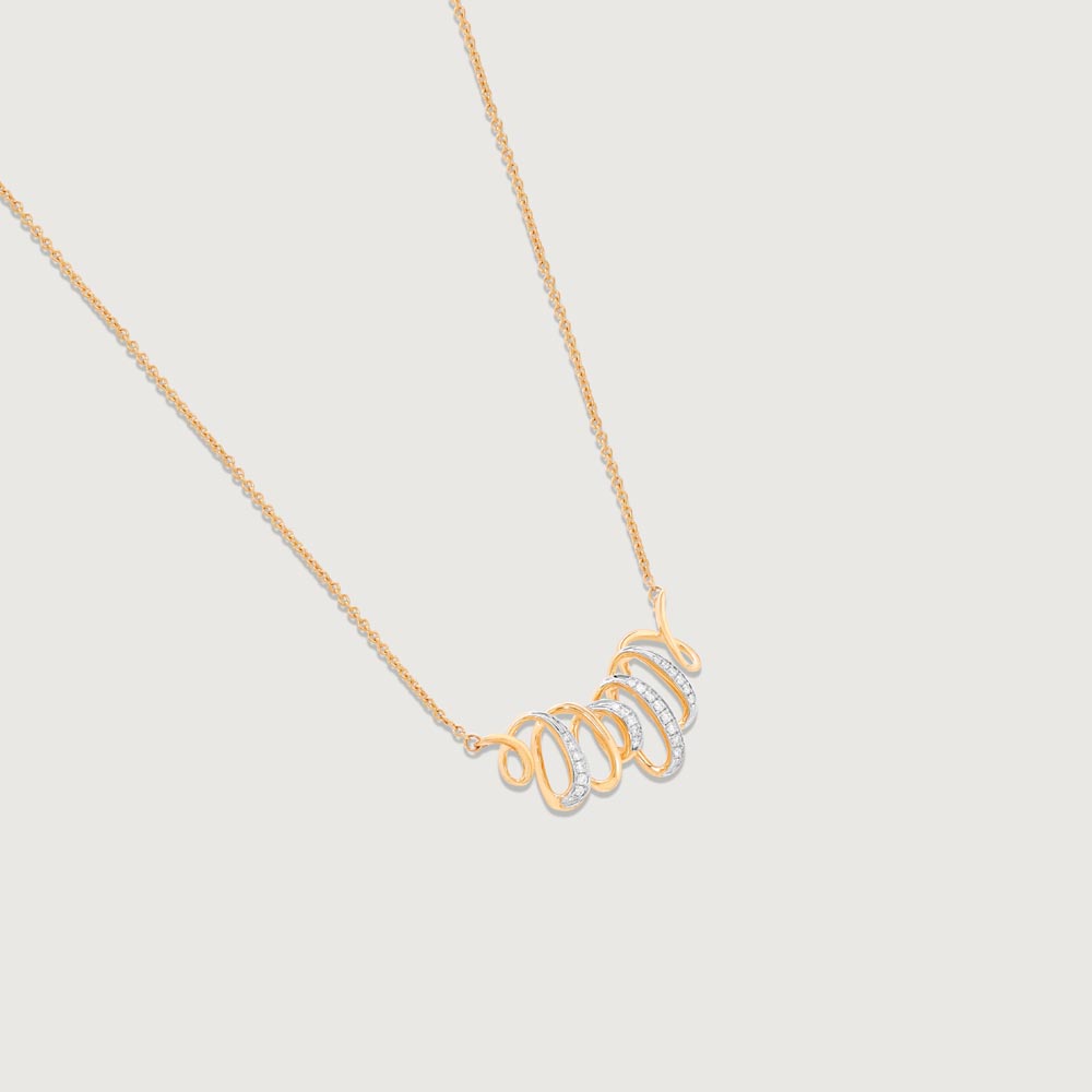 Graceful Flow Diamond Necklace,,hi-res image number null