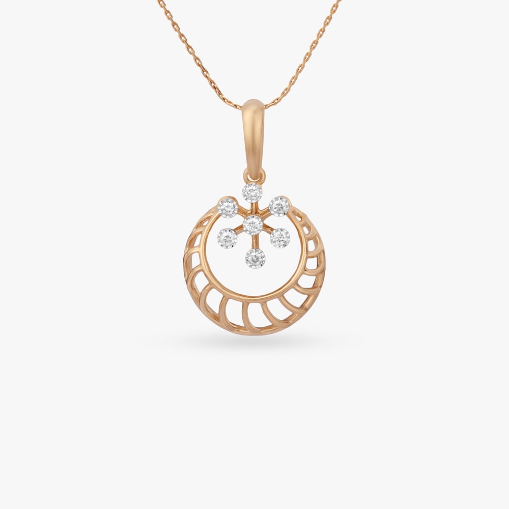 

Orbit Bloom Diamond Pendant