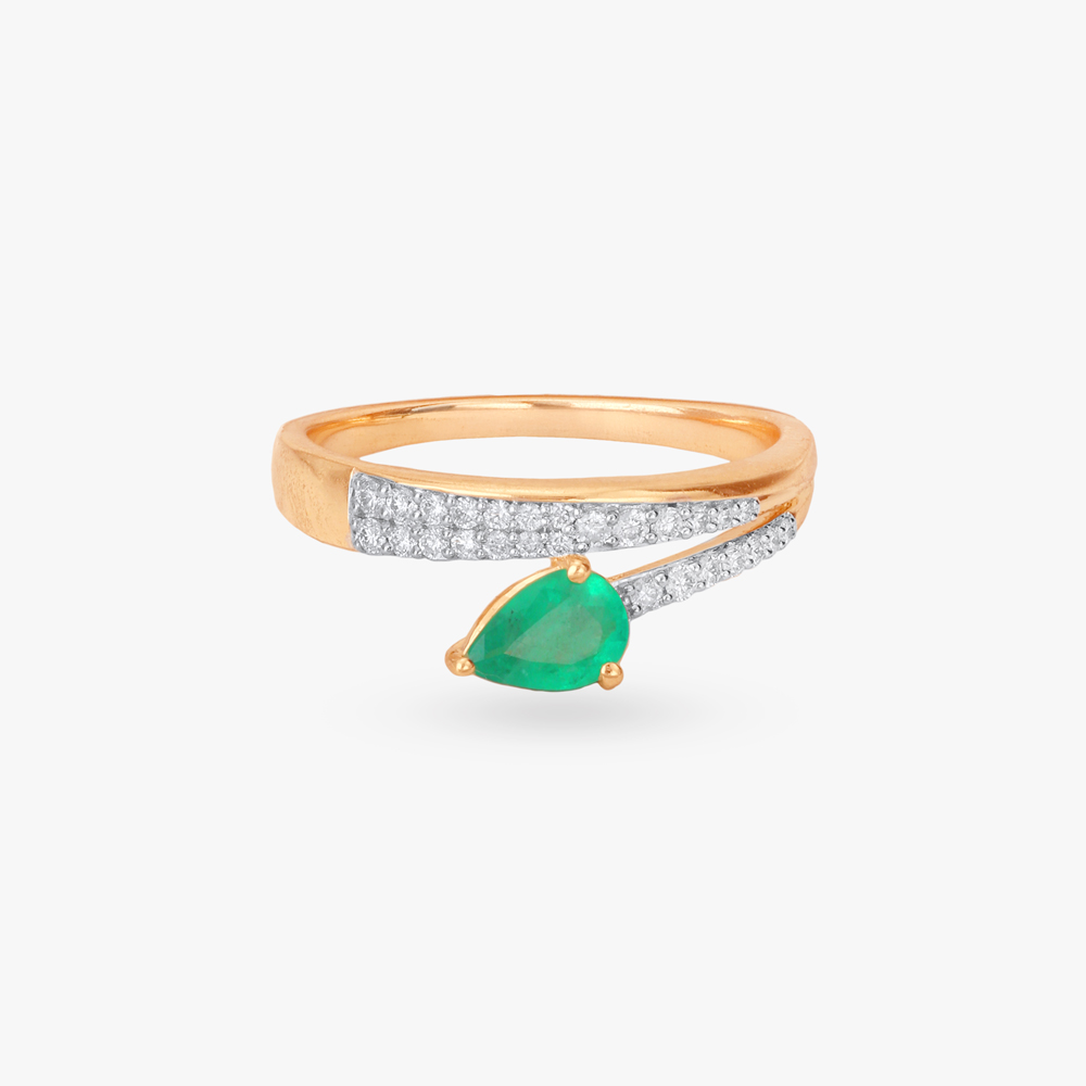Sleek Glam Diamond Finger Ring,,hi-res image number null