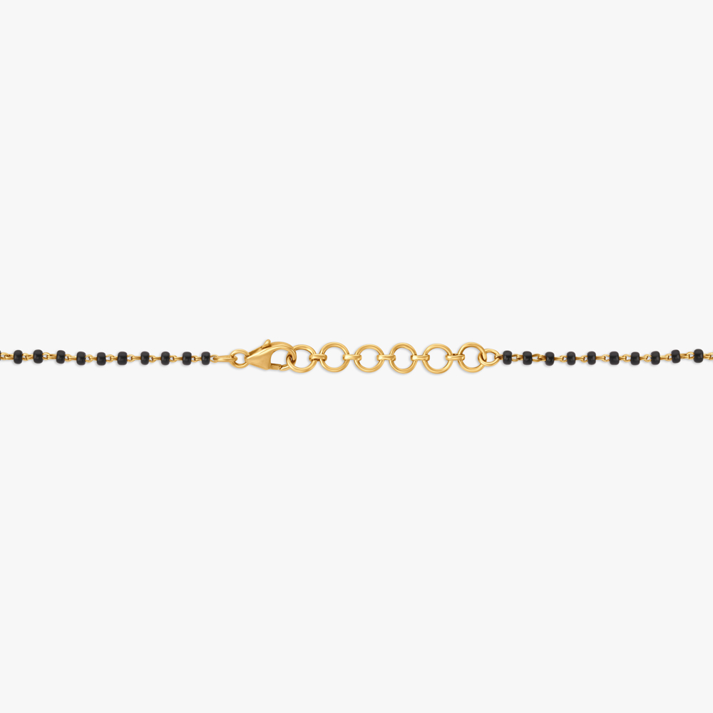 Connected Circles Diamond Mangalsutra in Yellow and White Gold,,hi-res image number null