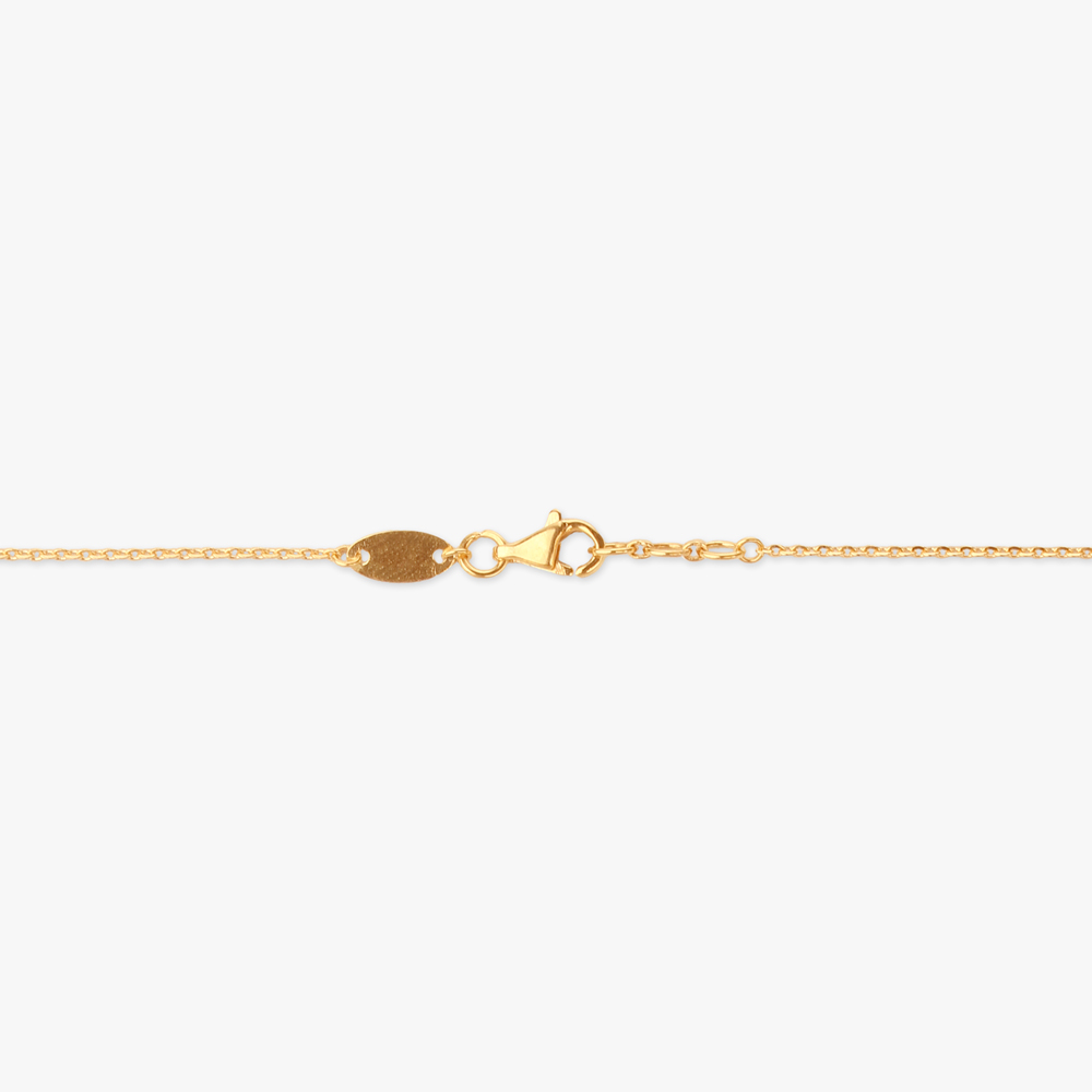 Modern Knot Gold Pendant with Chain,,hi-res image number null