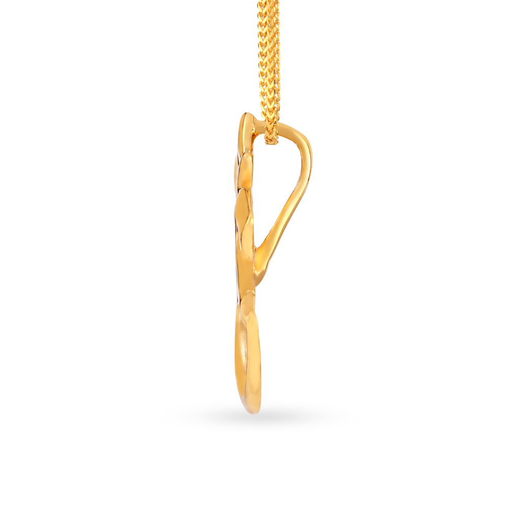 Auspicious Om Gold Pendant,,hi-res image number null