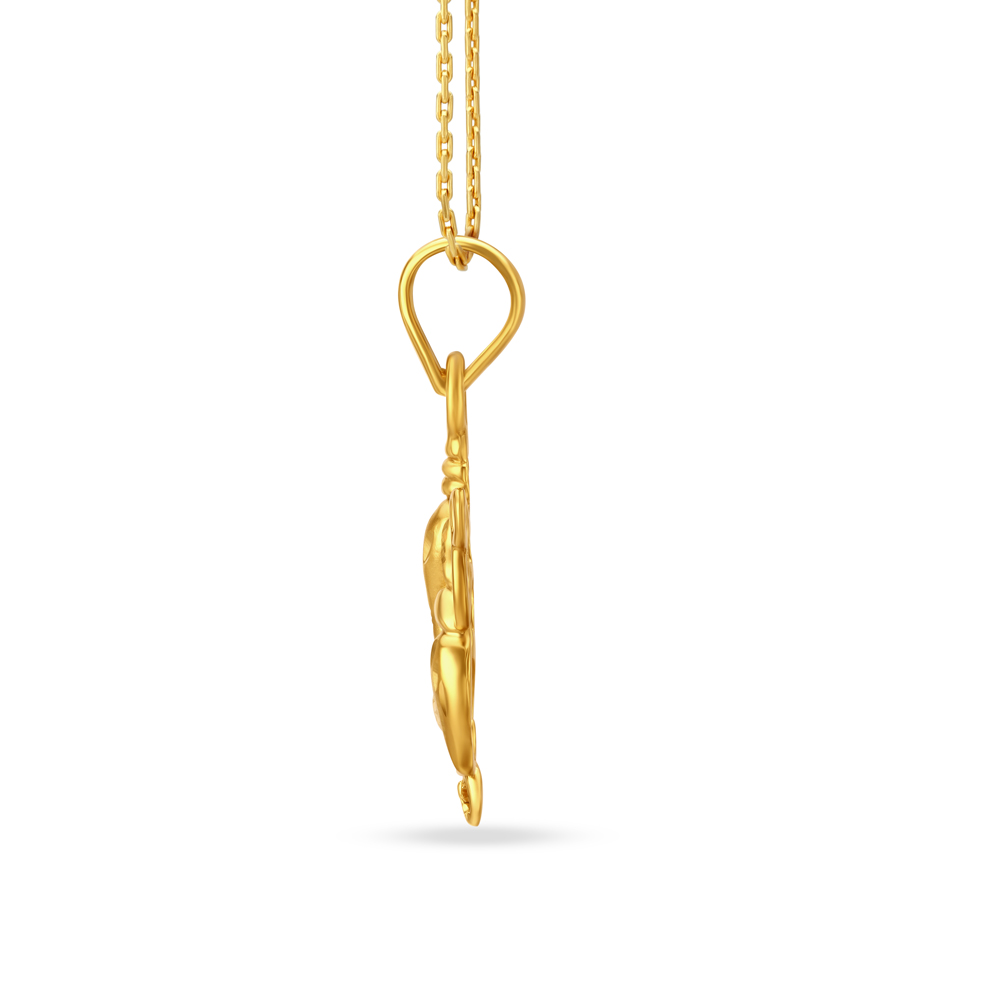 Charming Lord Ganesha Gold Pendant,,hi-res image number null