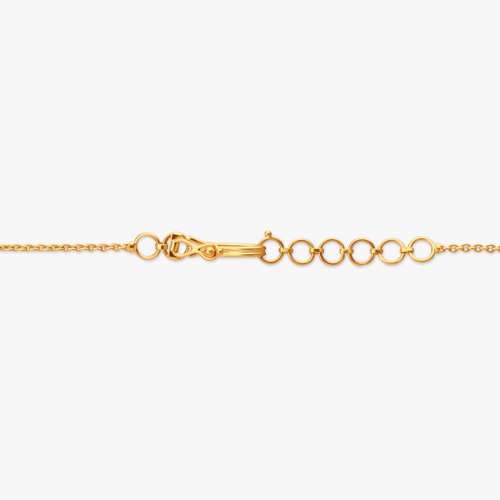 Rectangle Gold Pendant with Chain and Earrings Set,,hi-res image number null