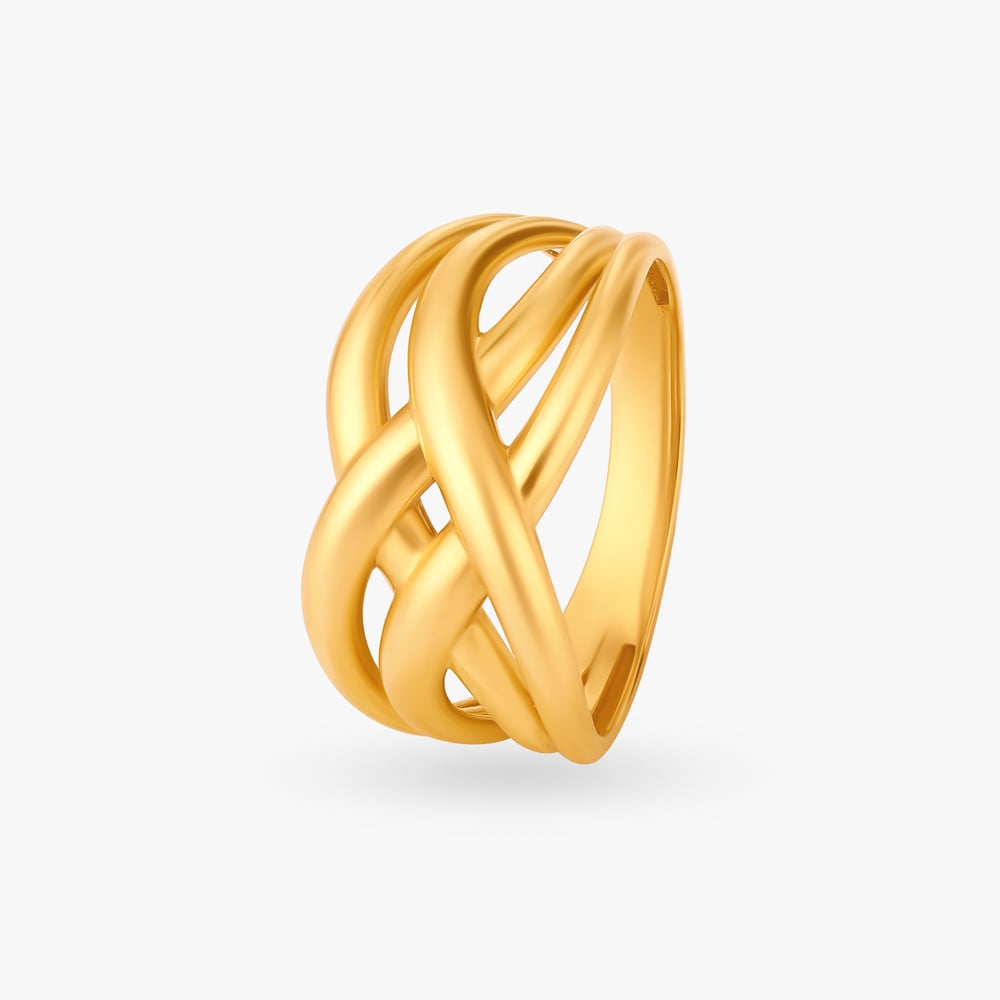 Statement Gold Finger Ring,,hi-res image number null