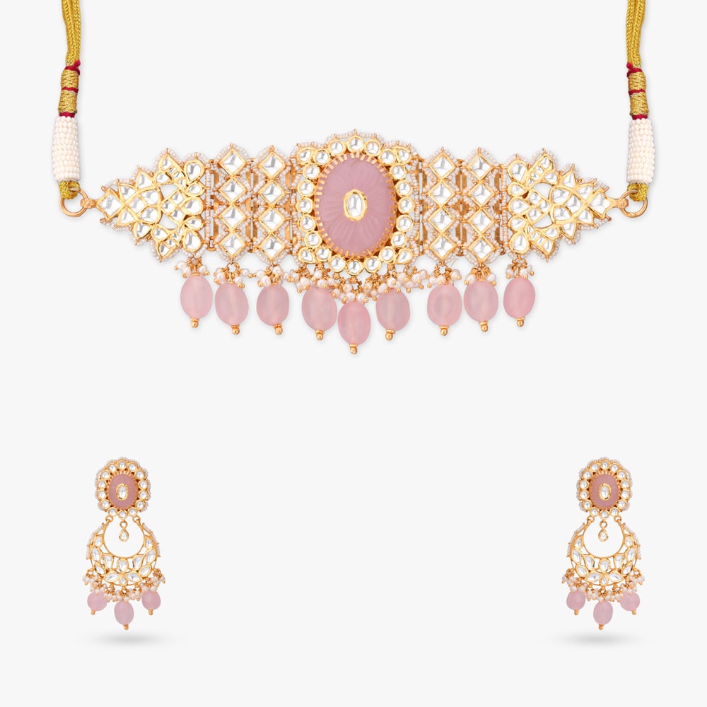 Oval Majesty Gold Necklace Set,,hi-res image number null